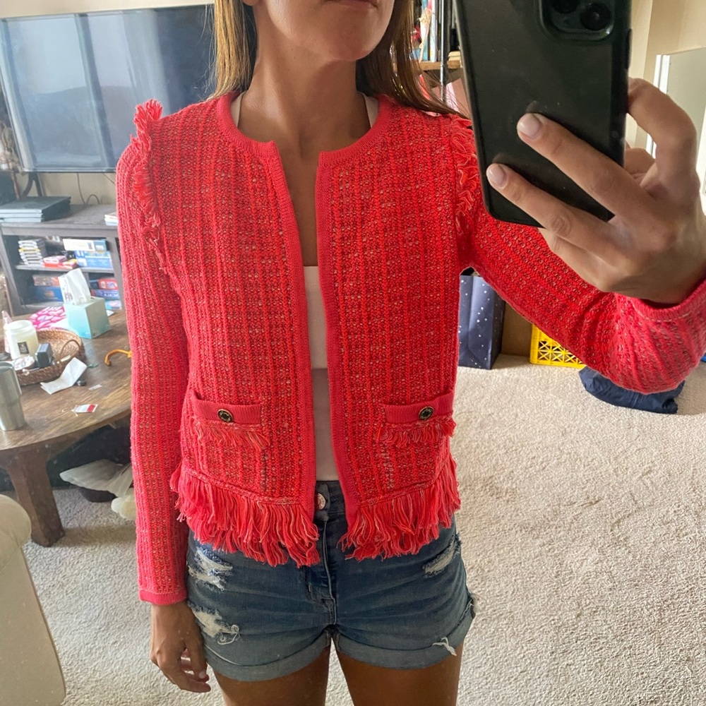 NWT Lilly Pulitzer Hot Pink Simora Cardigan (XS)